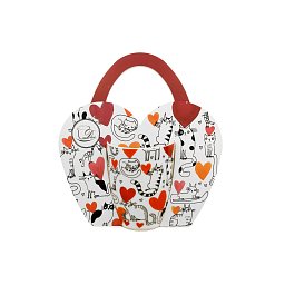 Obrázek pro produkt Hrnček Mačky so srdiečkami 0,36l porcelán