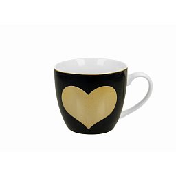 Obrázek pro produkt Hrnček Dark Blue Big Heart 0,46l porcelán