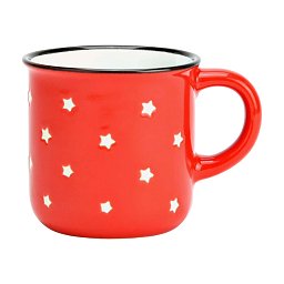 Obrázek pro produkt Hrnček Espresso Star 6x6x6cm porcelán