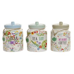 Obrázek pro produkt Dóza keramická Enjoy Tea 1l 12x16,5cm (3druhy)