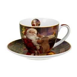 Obrázek pro produkt Šálka s podšálkou Santa 0,25l porcelán