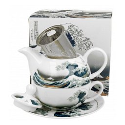 Obrázek pro produkt Set pre jedného The Great Wave 0,35l porcelán