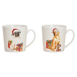 Obrázek pro produkt Hrnček Christmas Dog 0,48l porcelán