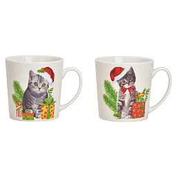 Obrázek pro produkt Hrnček Christmas Cat 0,48l porcelán