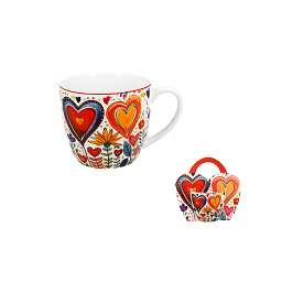 Obrázek pro produkt Hrnček Hearts Colorful II. 0,46l porcelán