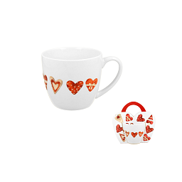 Obrázek pro produkt Hrnček Hearts II. 0,46l porcelán