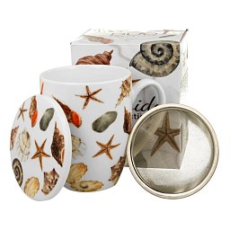 Obrázek pro produkt Hrnček byl. Mušle 0,36l porcelán