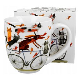 Obrázek pro produkt Hrnček Dog on bike 1l porcelán