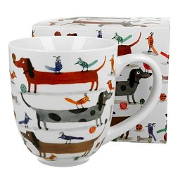 Obrázek pro produkt Hrnček Jazvečíky 1l porcelán