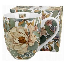 Obrázek pro produkt Hrnček Peony White 1l porcelán