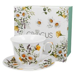 Obrázek pro produkt Šálka s podšálkou Sedmokráska 0,25l porcelán