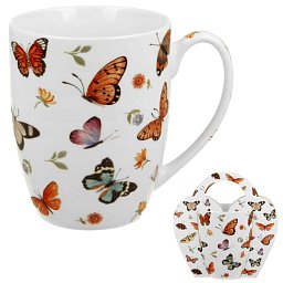 Obrázek pro produkt Hrnček Motýliky 0,35l porcelán