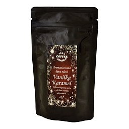 Káva mletá Vanilka karamel 70g Obrázek pro produkt Káva mletá Vanilka karamel 70g