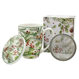 Obrázek pro produkt Hrnček byl. Zimné ihličie 0,36l porcelán
