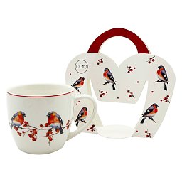 Hrnček Vianočný hýľ 0,46l porcelán Obrázek pro produkt Hrnček Vianočný hýľ 0,46l porcelán