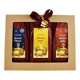 Darčekový balíček Zimná šálka červená Obrázek pro produkt Darčekový balíček Zimná šálka červená