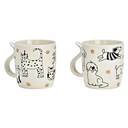 Obrázek pro produkt Hrnek Pejsek/Kočička 0,4l (2druhy) porcelán
