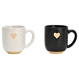 Obrázek pro produkt Hrnek Heart 0,3l (2barvy) kamenina