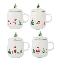 Obrázek pro produkt Hrnček byl. Let It Snow 0,45l (4druhy) porcelán