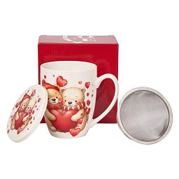 Obrázek pro produkt Hrnček byl. Bears with Hearts 0,36l porcelán