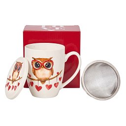 Obrázek pro produkt Hrnček byl. Sovička 0,36l porcelán