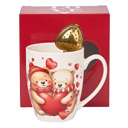 Obrázek pro produkt Hrnček so sitkom Bears with Hearts 0,36l porcelán