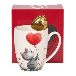 Obrázek pro produkt Hrnček so sitkom Cat with Balloon 0,36l porcelán