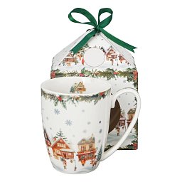 Obrázek pro produkt Hrnček Vianočná dedinka 0,36l porcelán