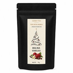 Obrázek pro produkt Káva mletá Malina vanilka 70g