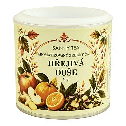 Obrázek pro produkt Zelený čaj Hrejivá duša v dóze 50g
