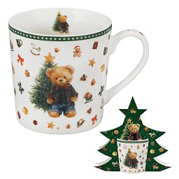 Obrázek pro produkt Hrnček Teddy 0,36l porcelán (stromček)