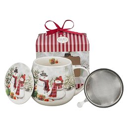 Obrázek pro produkt Hrnček byl. Úsmev snehuliaka 0,43l porcelán