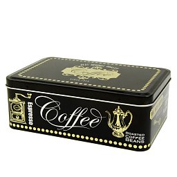 Obrázek pro produkt Dóza Coffee black 192x127x75mm