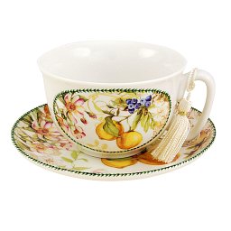 Obrázek pro produkt Šálka s podšálkou Lemon 0,2l porcelán