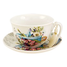 Obrázek pro produkt Šálka s podšálkou Garden 0,2l porcelán