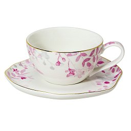 Obrázek pro produkt Šálka s podšálkou Paradise 0,25l porcelán