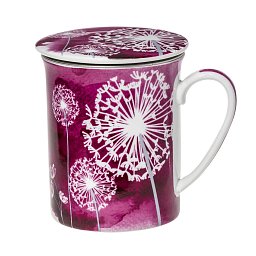 Obrázek pro produkt Hrnček byl. Púpava ružový 0,3l porcelán