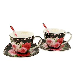 Obrázek pro produkt Set pre dvoch Black Rose 0,25l porcelán