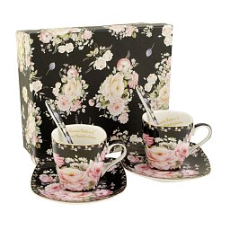 Obrázek pro produkt Set pre dvoch Rose Black 0,08l espresso