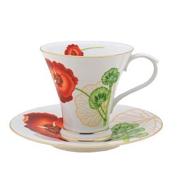 Obrázek pro produkt Šálka s podšálkou Mailina 0,2l porcelán