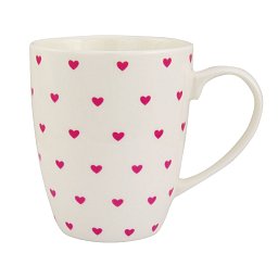 Obrázek pro produkt Hrnček Pink Heart 0,3l porcelán