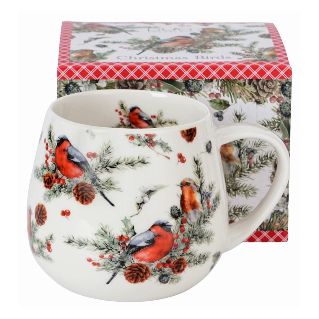 Hrnček Christmas Birds 0,43l porcelán Obrázek produktu Hrnček Christmas Birds 0,43l porcelán