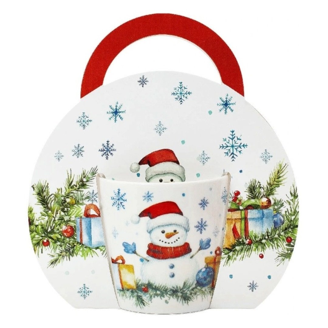 Hrnček Snehuliak 0,3l porcelán Obrázek produktu Hrnček Snehuliak 0,3l porcelán